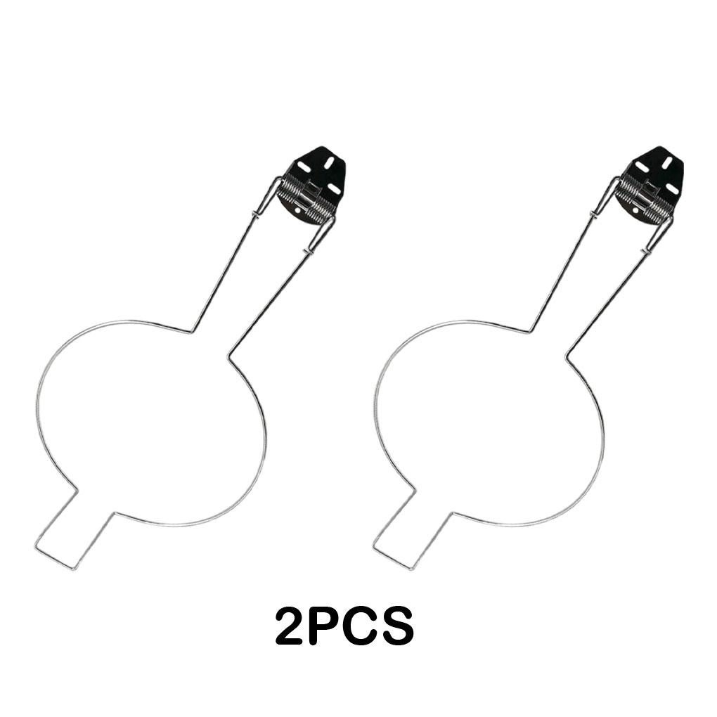 2pcs/set Hat Hanging Rack Storage Rack Stand Holder Stainless Steel Hat Rack Built In Spring