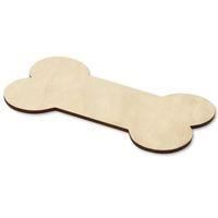 Formes à Décorer - Creative Deco - Grands Os de Chien - 15 x 7,5 cm - Bois Contreplaqué - Non Peints