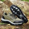 TUINANLE Men's Hiking Shoes Leather Outdoor Shoes Wear-resistant Men Trekking Walking Hunting Sneakers
