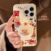 Crystal Ball Rocker Stand for IPhone16 for Apple 15promax Phone Case 14 Lanyard 13 Plush 17