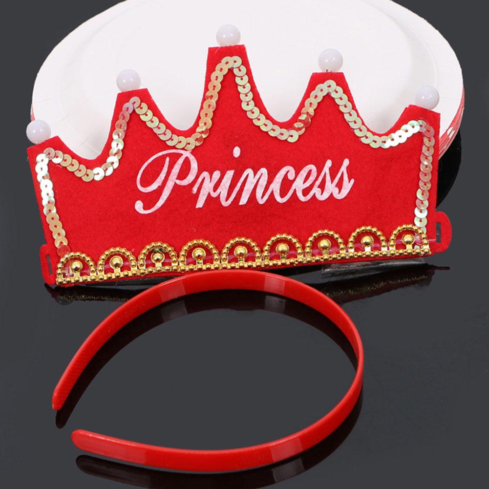 Подарок на вечеринку для мальчиков и девочек на день рождения светодиодные мигающие шапки для детей аксессуары для шляп-корон