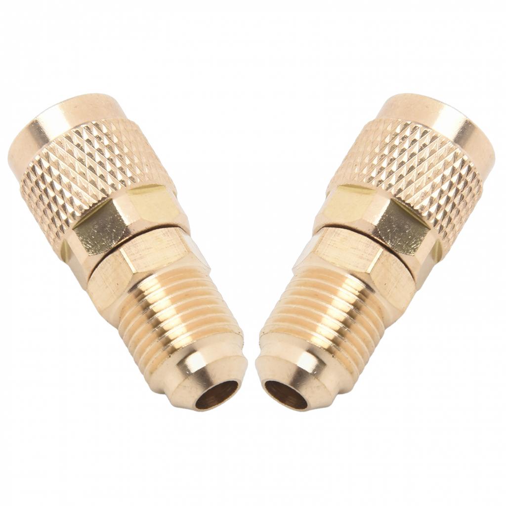2x R32/R22/R410a быстроразъемный адаптер 5/16-SAE F на 1/4-SAE для кондиционеров