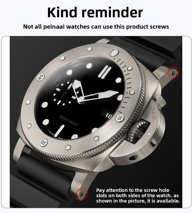 Винтовой стержень из нержавеющей стали для часов Panerai PAM111/441, соединительный стержень ремешка, фиксирующий вал ремешка, сменные детали, бесплатные инструменты