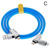 4 в 1 100 Вт кабель для быстрой зарядки USB Type C 480 Мбит/с жидкий для iPhone Data Tran K6O9