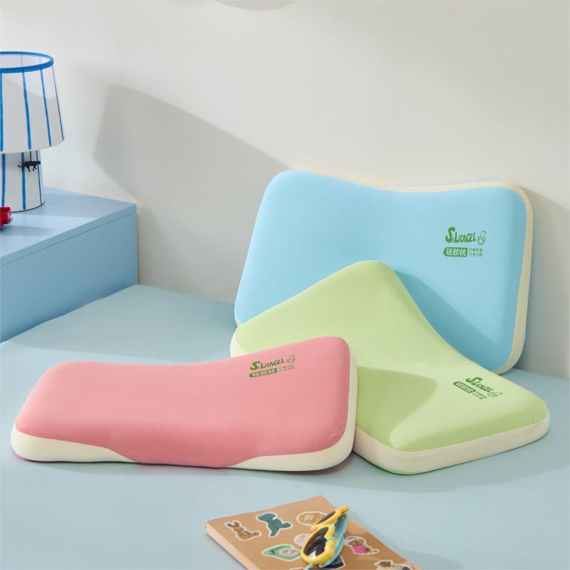 Clever plan: Food grade washable and sun drying silicone baby pillows, children's kindergarten baby pillows, washable pillows