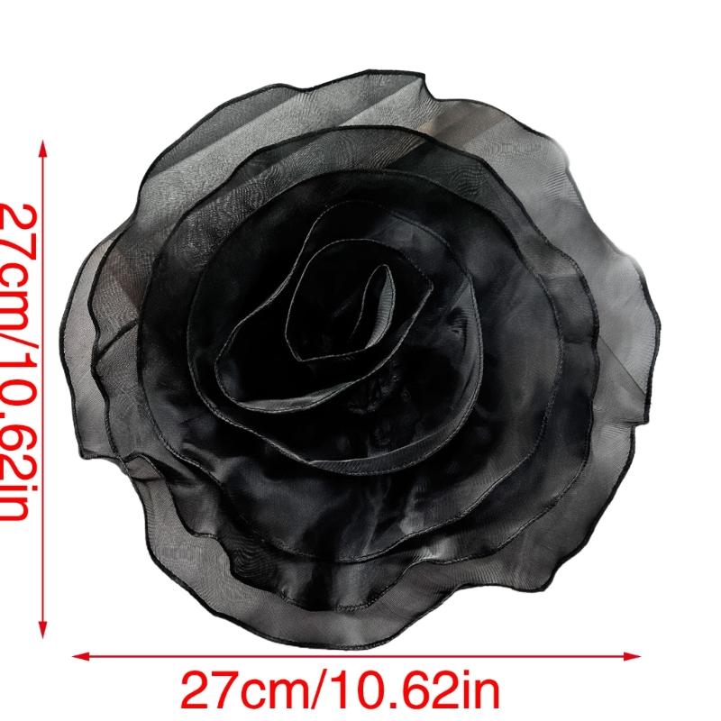 3D Fabric Flower Appliques Handmade Dress Crafting Traditional Costume Garment Dance Costume Sewing Patches