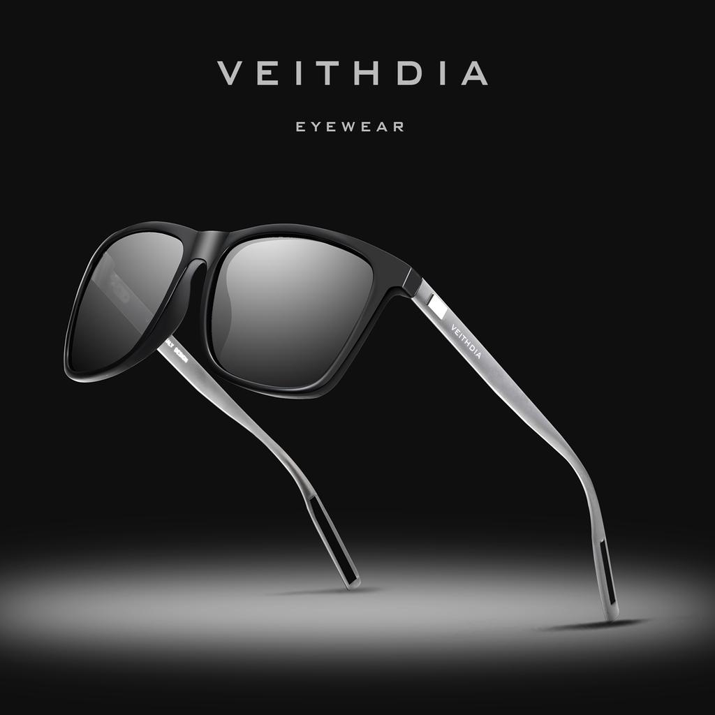 VEITHDIA Unisex Retro Aluminum+TR90 Sunglasses Polarized Lens Vintage Eyewear Sun Glasses