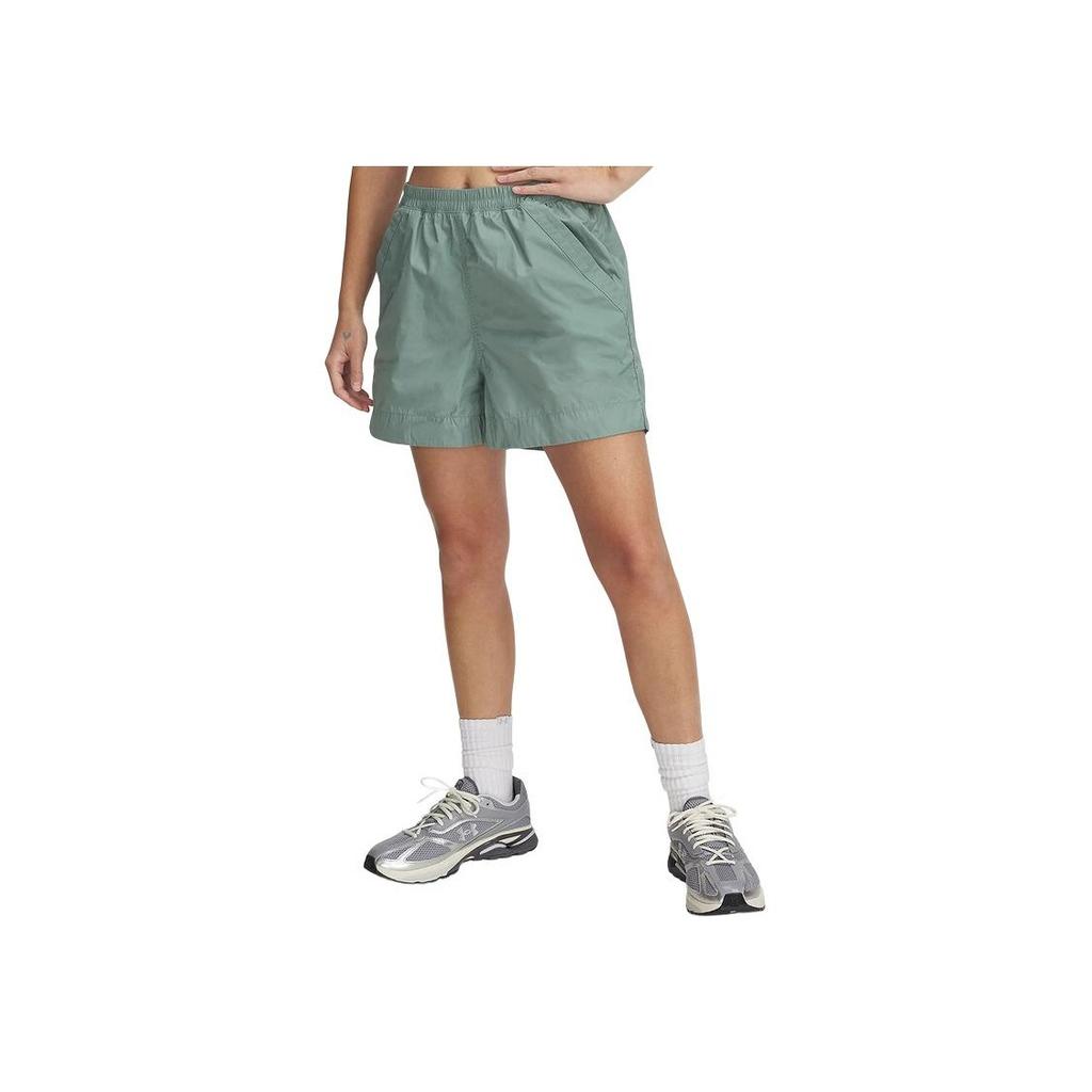 Under Armour Тканые Дышащие Универсальные Шорты для Бега и Фитнеса Женские шорты Зеленые 1389667-348