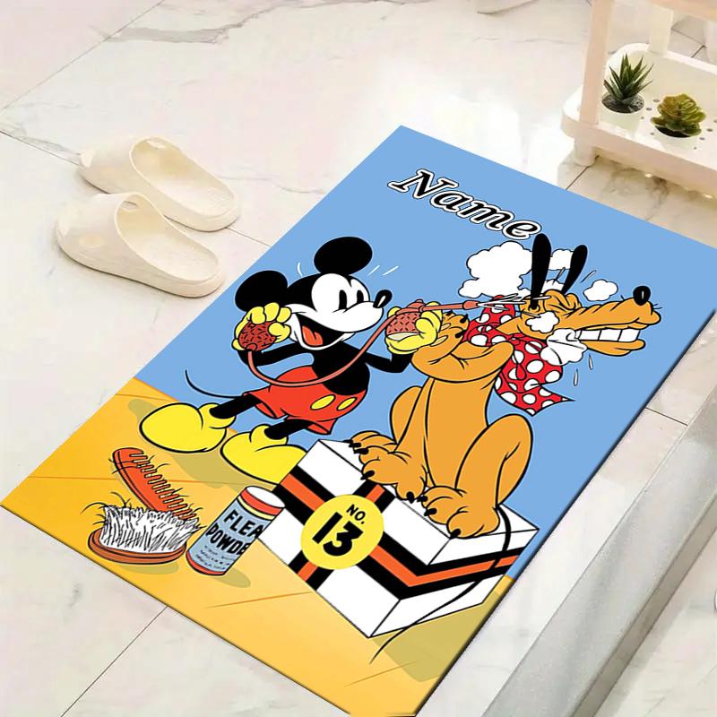 Custom 1Pc Mickey Pluto'S Flea Fight Rug Office Carpet Indoor Outdoor Entrance Doormat Nonslip Soft And Comfortable Living Room D916142