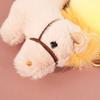 Magnetic Plush Horse Keychain Creative Cartoon Steed Keyring  Home Decoration