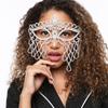 Fashion Rhinestone Mask Halloween Party Masquerade Ball Shiny Rhinestone Mask Accessories Female The Mask