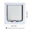 Cat Flap Door With 4 Way Lock Security Flap Door Small Pet Supplies Cat Puppy Safety Gate For Dog Cat Kitten Dog Cat Flap Door