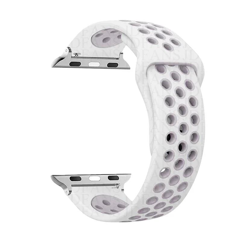 Спортивный ремешок-петля Для ремешка для Apple Watch Ultra 2 49 мм 44 мм 40 мм 41 мм 45 мм 42 мм 38 мм Силиконовый браслет для iwatch серии 9-8-7 6 5 4 SE