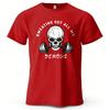 Funnygym Tshirt Sweating Out All My Demons Skull Barbell Graphicprint Unisex Unisex Workout Fitness Cotton T Shirt Casual Streetwear