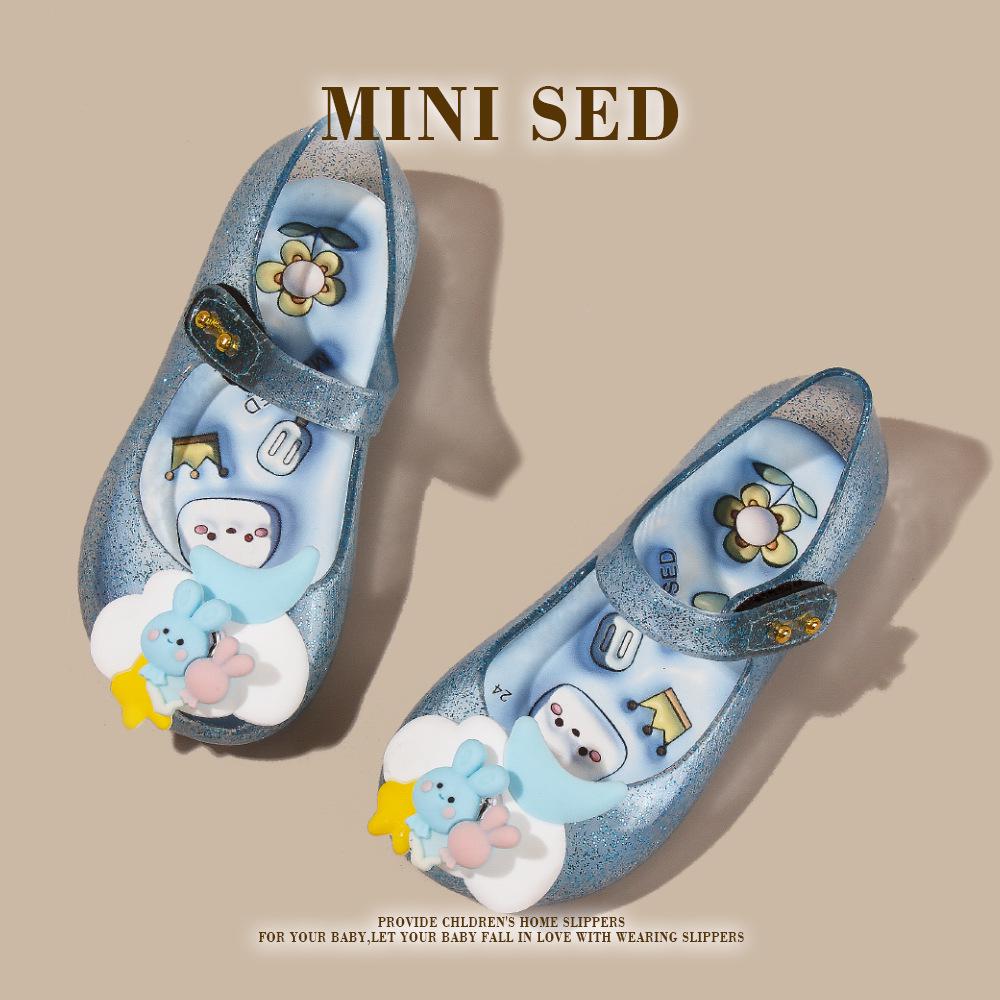 Девочковые хрустальные сандалии-пип-тоу принцессы