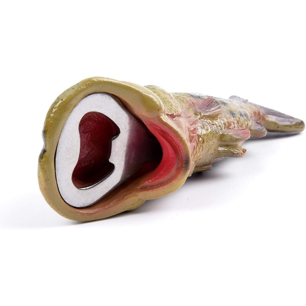 Открывалка для бутылок в виде рыбы-баса, Открывалка для пивных бутылок, Креативная, Смола, Зеленая