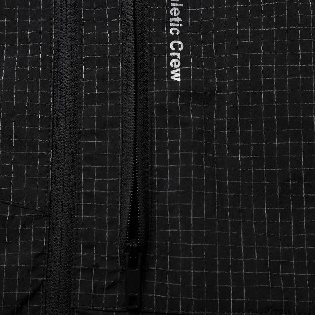 Li Ning Удобный клетчатый жилет с воротником-стойкой на молнии, простой, универсальный, свободный, дышащий, мужской, черный AMDV083-1