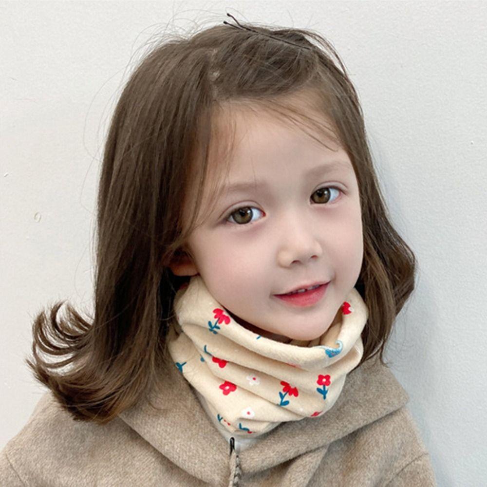1-16 Years Old Cashmere Kids Winter Scarf Elastic Neckerchief  for Baby Boys Girls