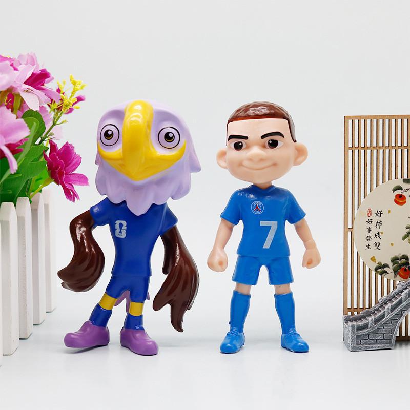 ПВХ Статуэтка фаната Кубка мира Модель автомобиля Украшение Памятный Домашний декор Предмет коллекционирования для футбольных энтузиастов