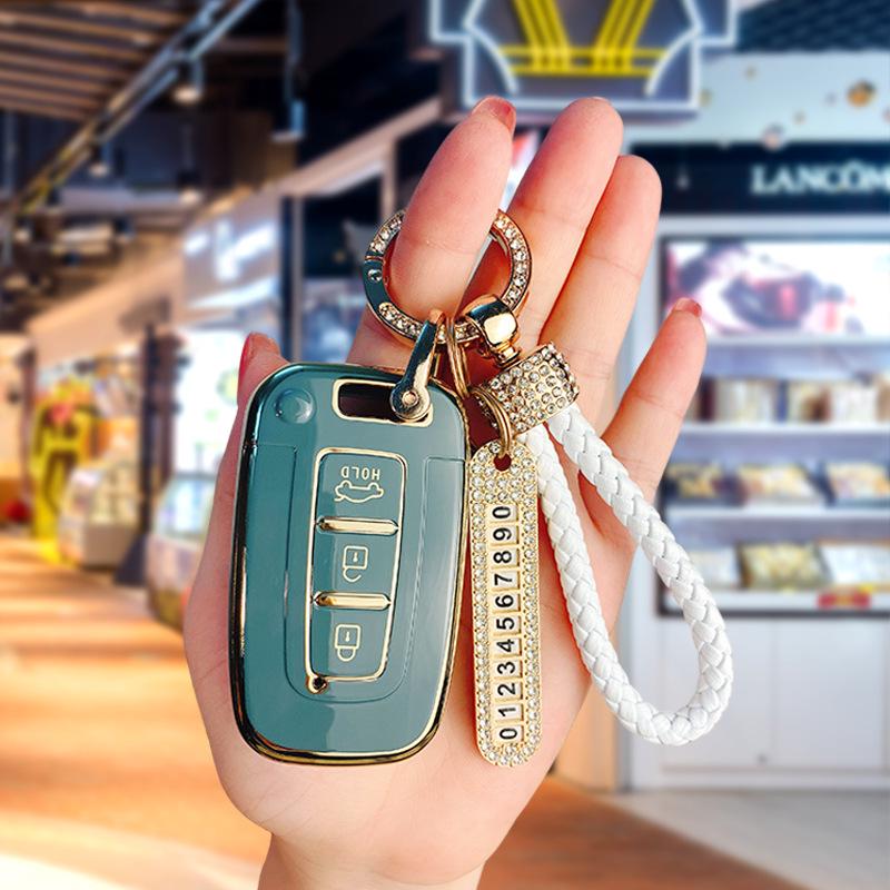 Чехол для ключа Hyundai ix35, Sonata 8, Elantra & Kia Sportage, K5/K3/K2 - Крышка корпуса пульта автомобиля