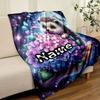 Hedgehog In The Palm Customize Your Name Blanket Warm Comfortable And Soft Blankets Are Suitable For Home Lunch Break Blanket Office Sofa Sofa Gift To