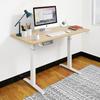 Electric Standing Desk, Adjustable Height Stand up Desk,White/Black Sit Stand Home Office Desk With Cup and headphone holder
