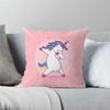 Cartoon Rainbow Horse Print Pillowcase Interior Decoration Office Living Room Home Pillowcase