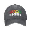 Game Night Meeples Board Game Unisex Women Baseball Caps Tabletop Gamers Distressed Washed Cap Workouts Adjustable Fit Snapback Hat
