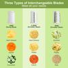 Electric Cheese Grater Detachable Electric Salad Maker Vegetable Cutter Vegetable Slicer BPA-Free Potato Scrubber Shredder