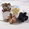 Decorations Fashion Flower Hair Claws for Women Plastics Crab Clamps Frosted Ponytail Shark Clip