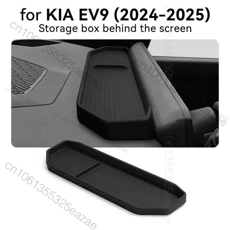 For Kia EV9 2024-2025 Car Central Console Armrest Storage Box Water Coasters Pad Interior Decorate Accessories