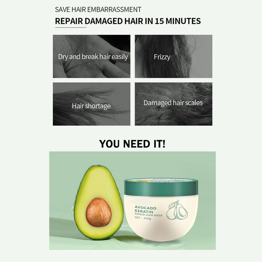 250g Keratin Soft And Smooth Hair Mask Hair Conditioner