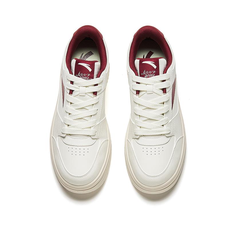 Anta Амортизирующие прочные легкие низкие кроссовки мужские кроссовки белые красные 912418061-3