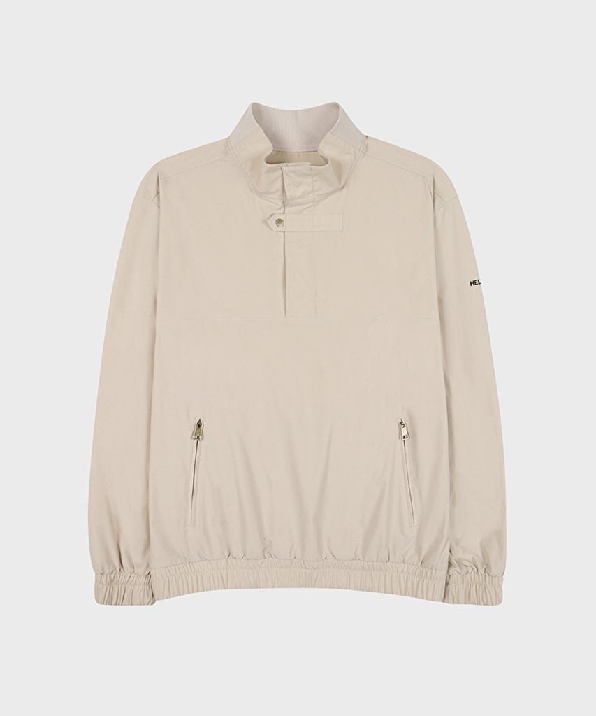 Helvesko High-Neck Anorak Jumper (Beige)