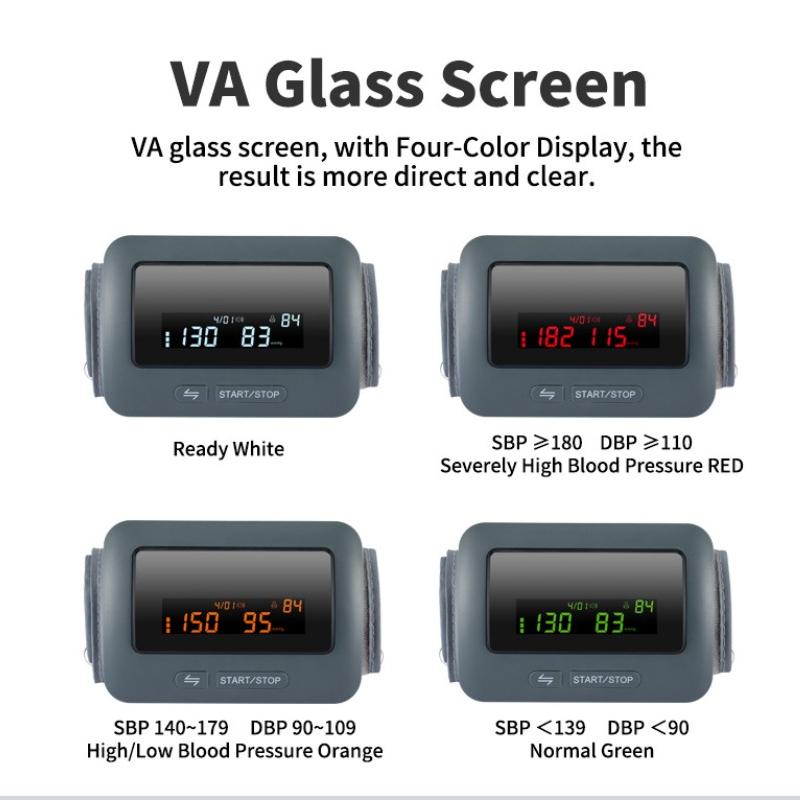 Blood Pressure Monitor - Wireless Uppr Arm Cuff BP Machine with One Piece Design, Stores Historical Data