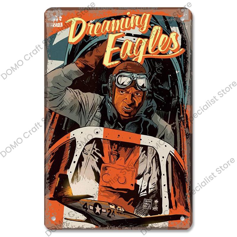 Винтажные авиационные таблички Металлическая пластина Топ ВВС Реактивные асы Истребитель Ретро Металлические жестяные знаки Клуб Мужская пещера Домашний настенный декор