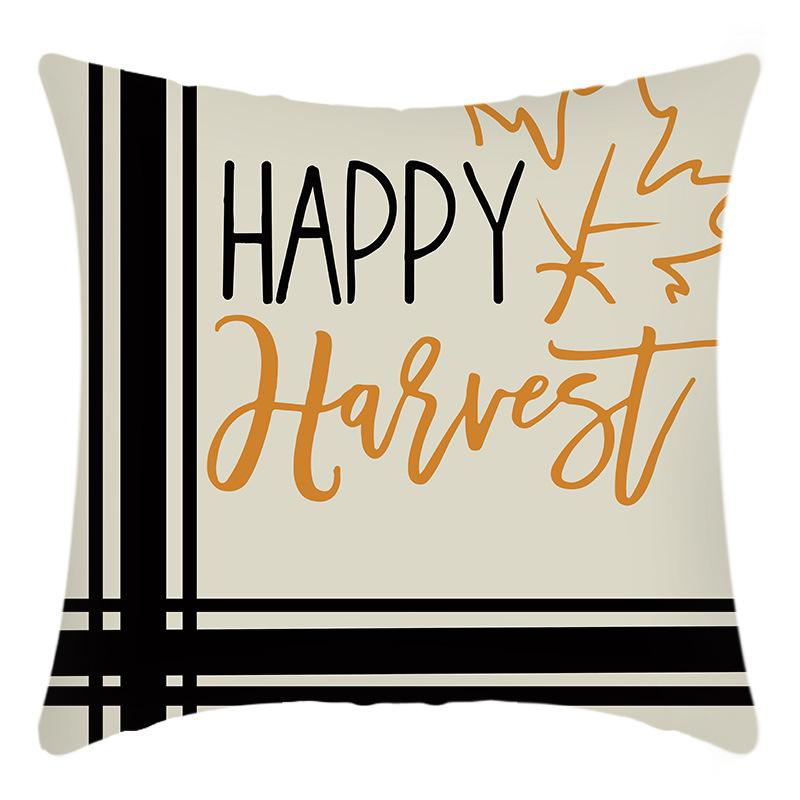 Новая серия ко Дню Благодарения Наволочка Эльф Письмо Принт тыквы Подушка для дома Подушка для дивана Чехол для подушки