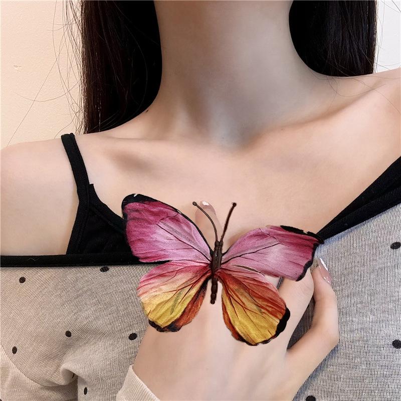 10PC DIY Decor Weddings Home Garden Accents 3D Printed Artificial Butterflies PVC