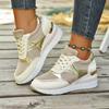 Fashion 2025 New Big Size Women Sneakers Breathable Lace-up Casual Sneakers Outdoor Lightweight Sneakers Women Walking Platform Shoes