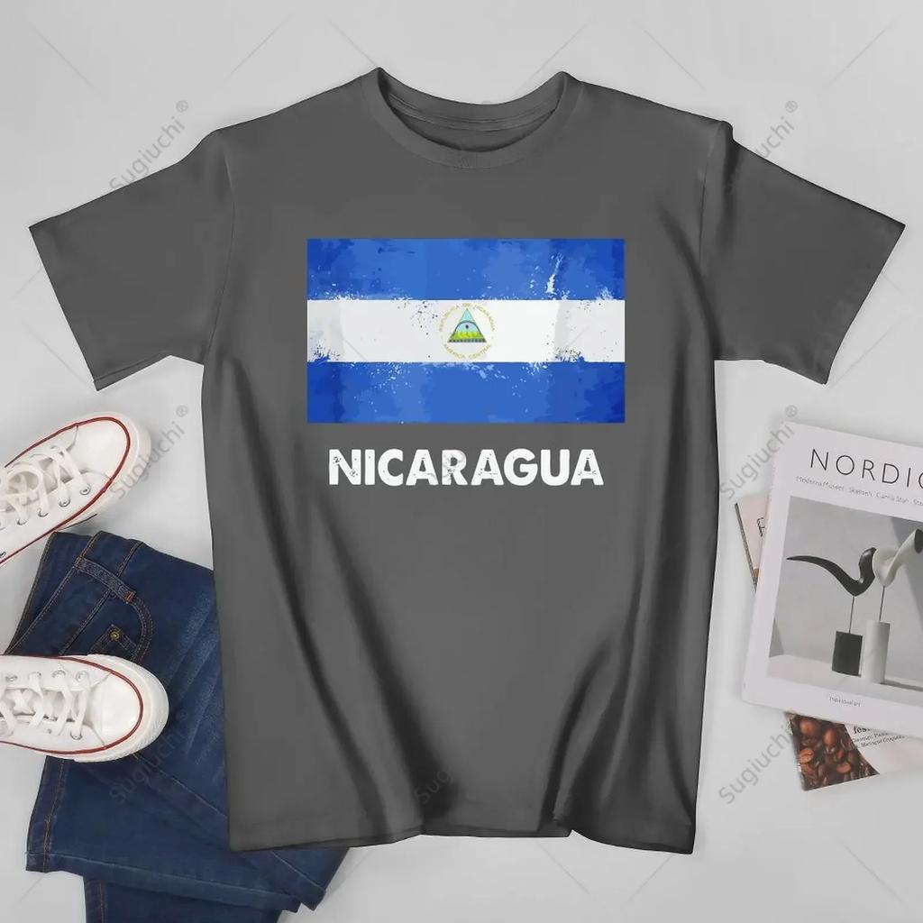 Unisex Unisex Vintage Nicaragua Flag Nicaragua Tshirt Tees T Shirts WoUnisex Boys 100 Cotton TShirt