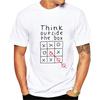 Think Out Side Cool The Box Men Male Letter Quote Modal Short Sleeve O Neck T shirt Funny Customized Top tees gt160