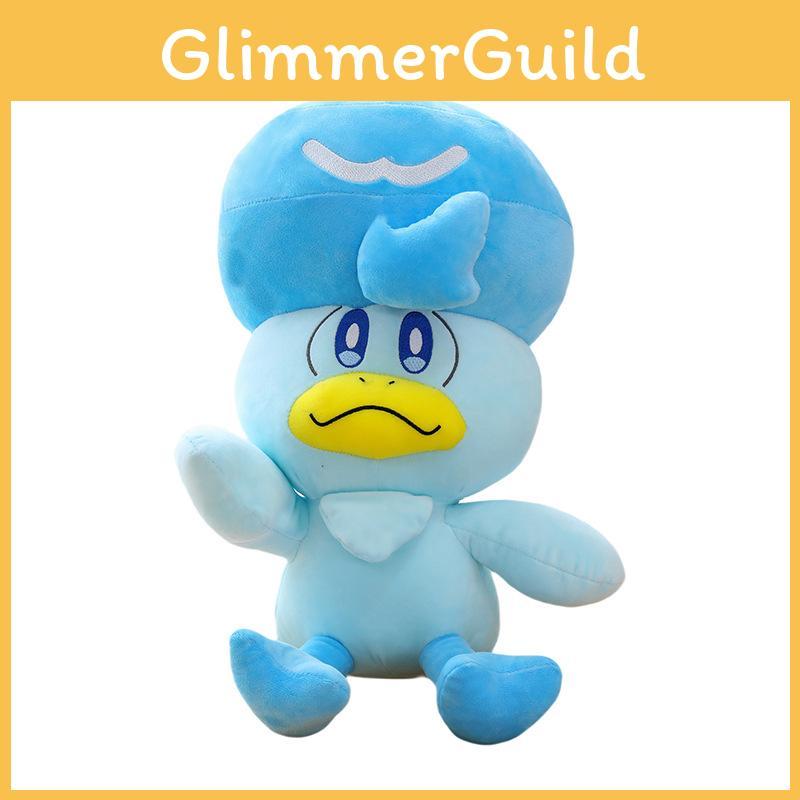 Очаровательная коллекция плюшевых игрушек Покемон с персонажами Кот Нового Листа и Утка