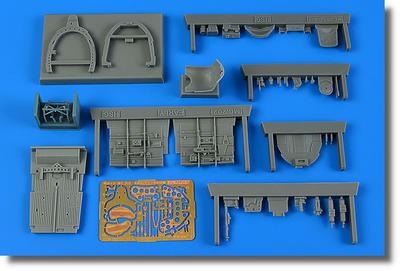 Пластиковые детали для модели Iris Macchi Folgore Cockpit Early Type ARS4922 1/48 MC.202 (для Хасэгавы) (Самолет)