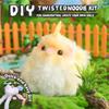 Cute Animals Plush Pipe Cleaners for Bird Materials Kit Doll Material Set for Creative DIY Birthday Gifts Mini Pet Decoration
