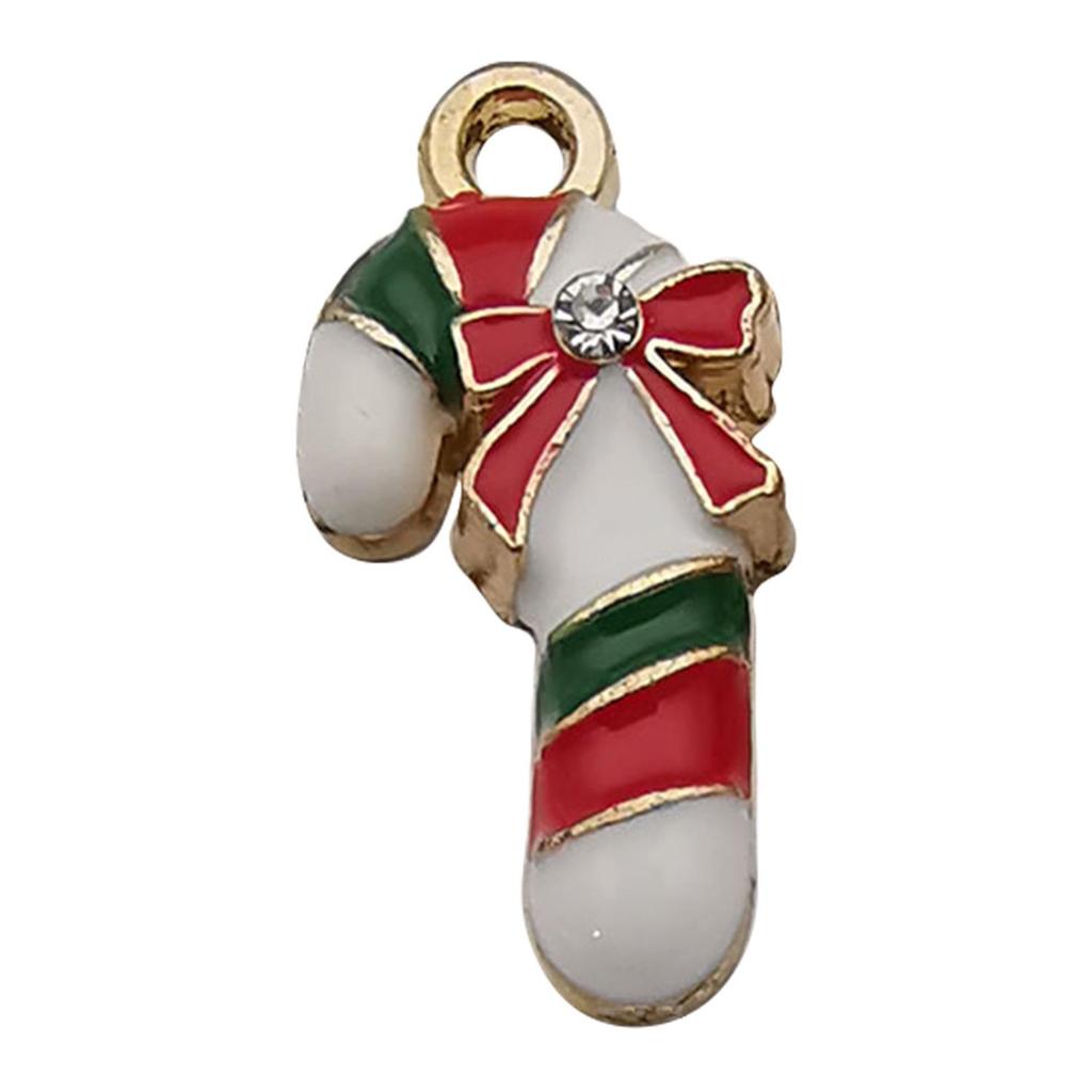 Set of 50 Christmas Oil Drop Pendants: Cute Santa, Snowman, Tree DIY Jewelry Accessories