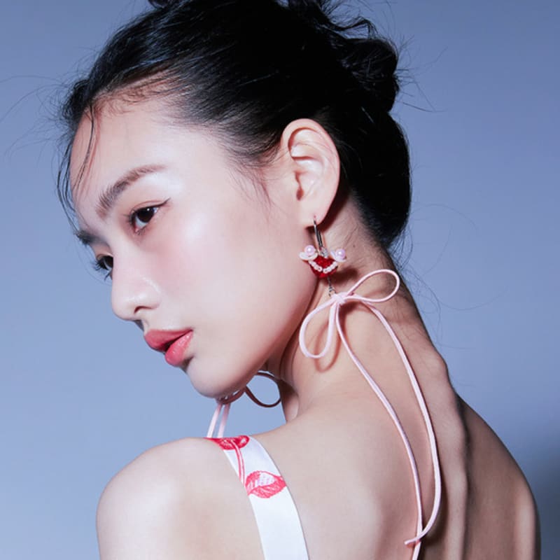 LOVUEE Серьги «Расцветающие из сердца ангела»