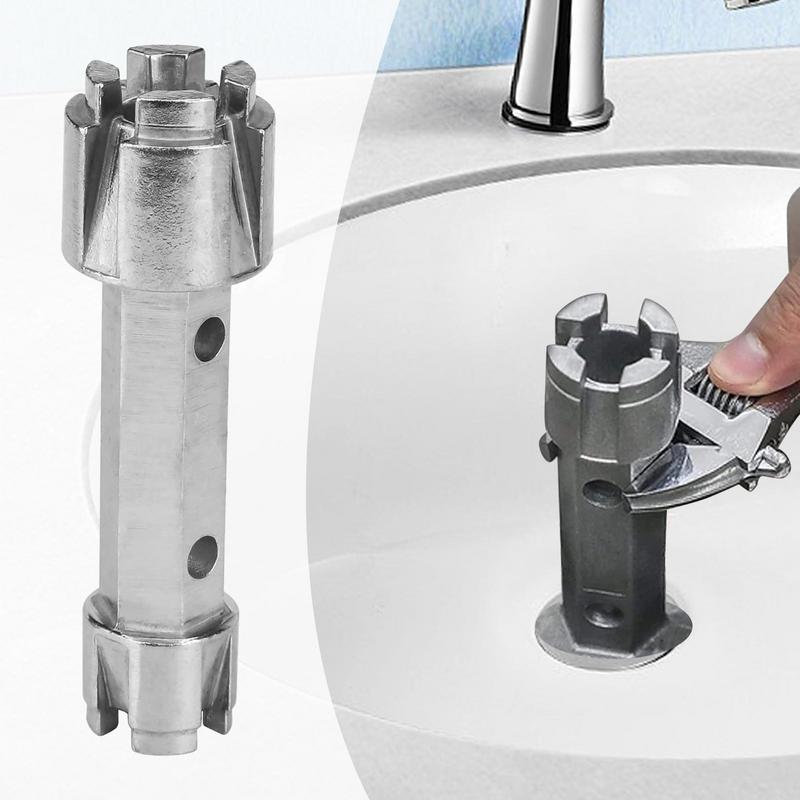 Ключ для слива ванны, двухсторонний эргономичный ключ для слива на кухне, инструмент для удаления слива на кухне, мойки, швабры, ванны, шкафы