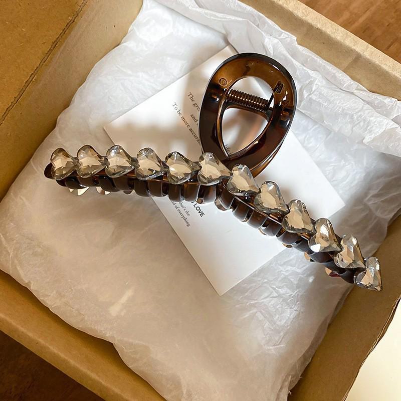 Большая круглая акриловая заколка-шпилька для волос Maillard - универсальная заколка-акула для повседневного использования