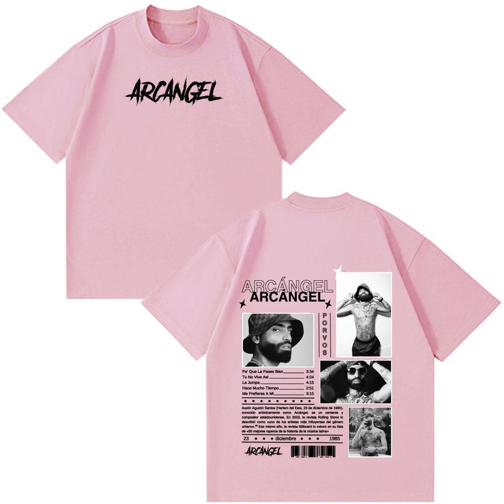 Rapper Arcangel Album T Shirt Men Women Hip Hop Fashion Oversized Short Sleeve Tshirt Casual Cotton Harajuku Tshirts Fan Gifts