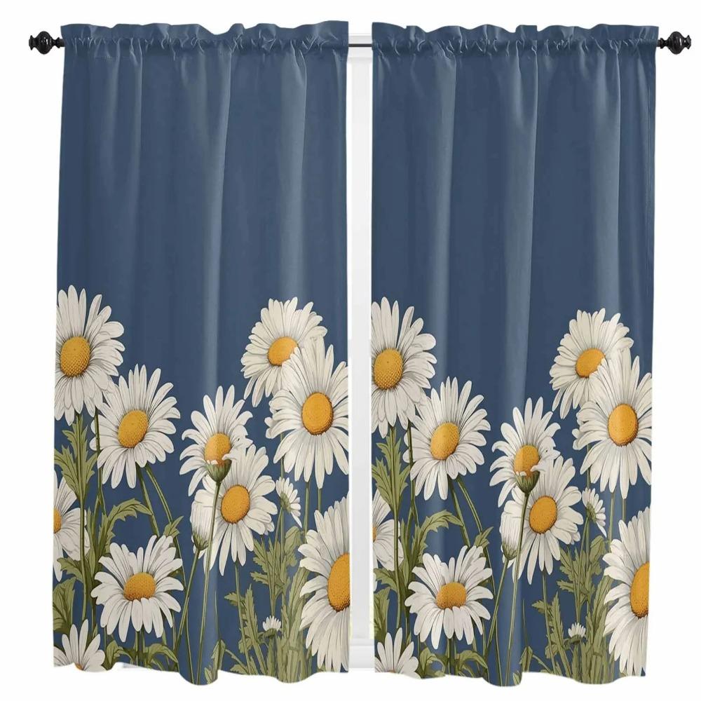 Весна Лето Цветок Бабочка Занавеска Домашнее Украшение Гостиная Короткие Шторы Оконные Обработки Для Кухни Спальни